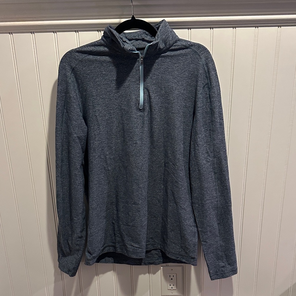 lululemon athletica Men's Blue Zip-Up Sweater